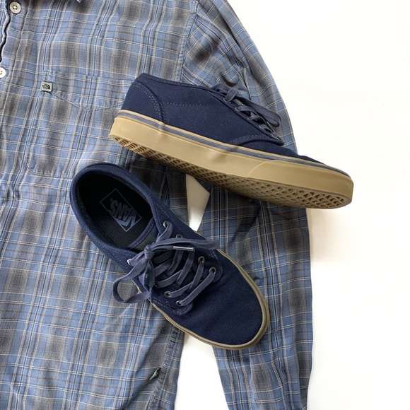 Vans Atwood Skate Shoes Navy/Gum, Wino Style, Off the Wall - Picture 2 of 8